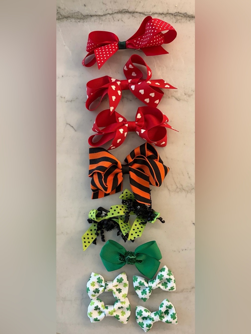 Assorted Kids Holiday Hair Bows